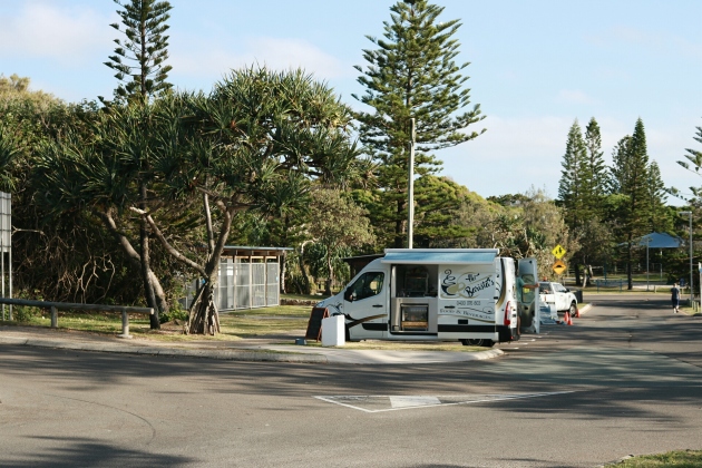Traveling Coffee Van at Shelly Beach